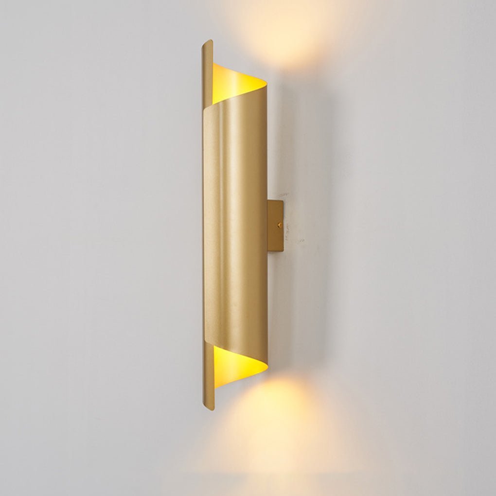 Classic Nordic Unique Chic LED Curved Metal Wall Lamp for Bedside Living Room Aisle-Lighom