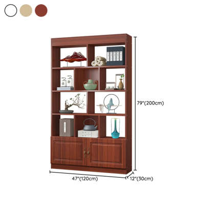 Classic Open Rectangular Wood Display Cabinet