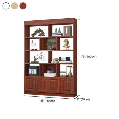 Classic Open Rectangular Wood Display Cabinet