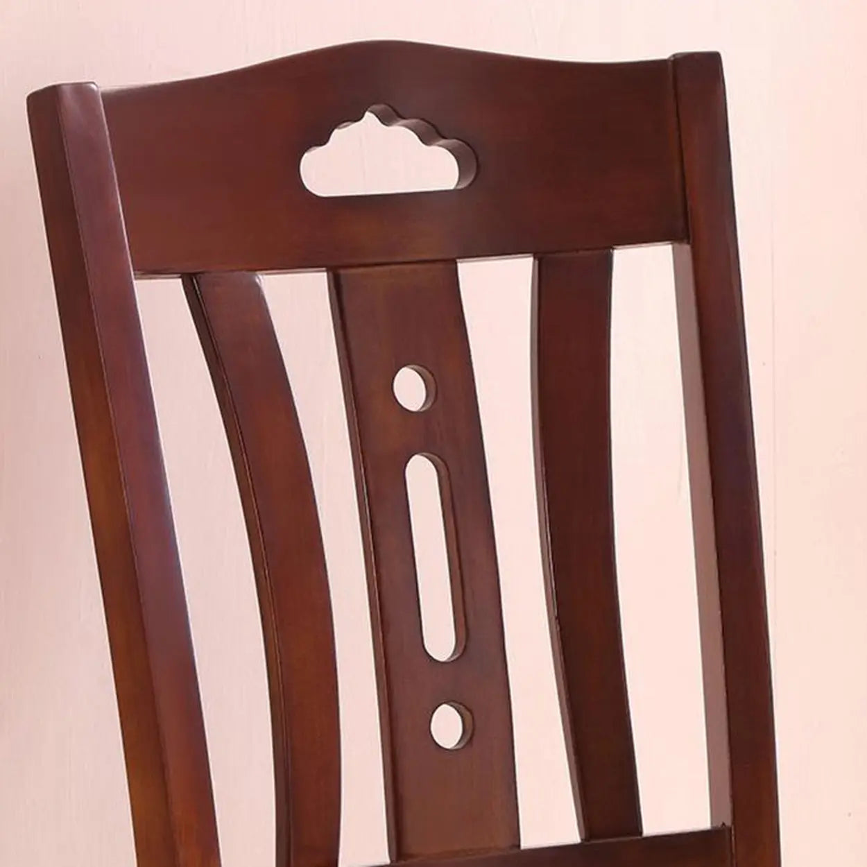 Classic Open Slat Back Wood Dining Chair