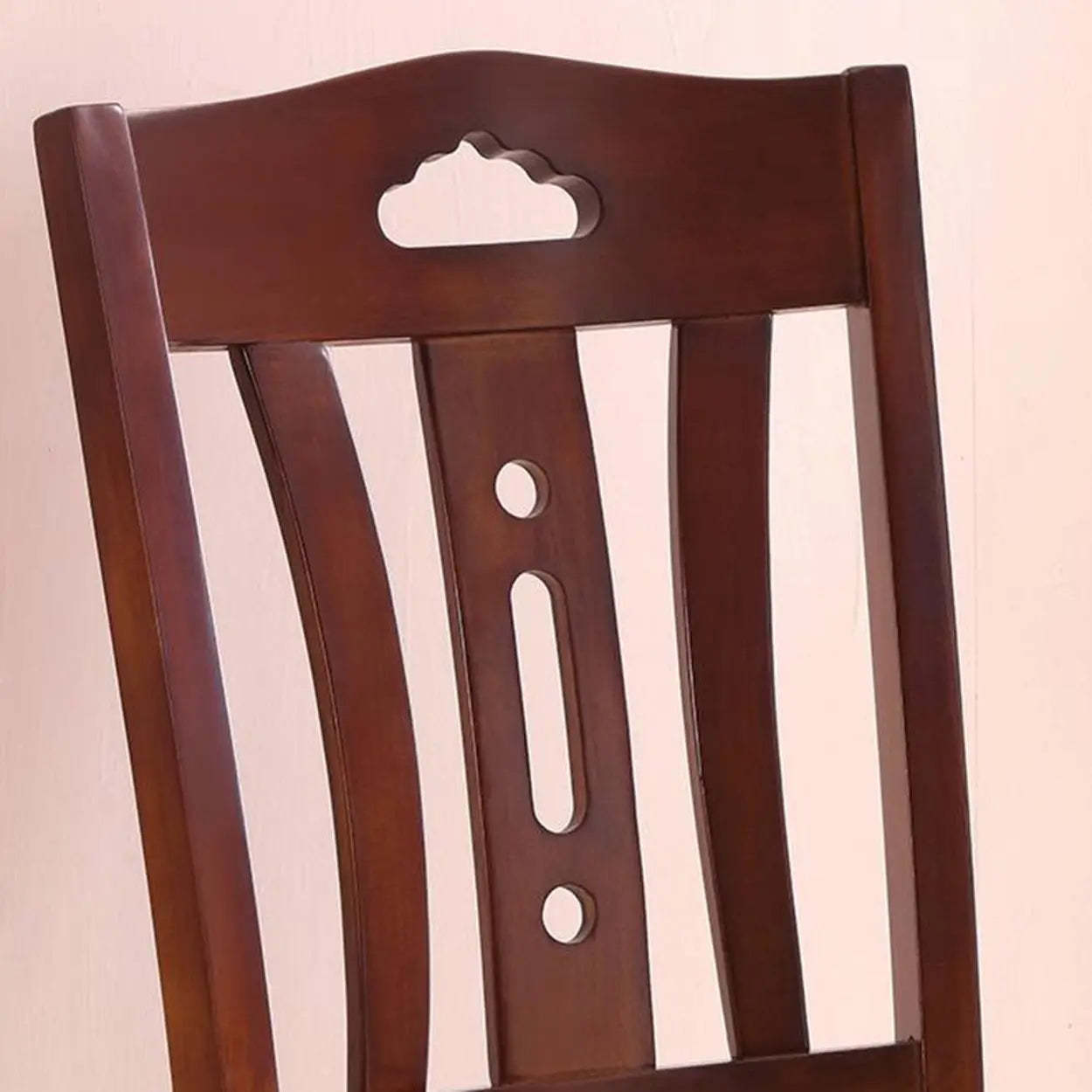 Classic Open Slat Back Wood Dining Chair
