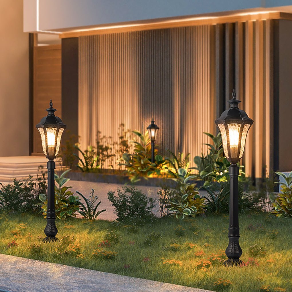 Retro-Inspired Waterproof Outdoor Lamp Post for Traditional Villa Gardens-Lighom