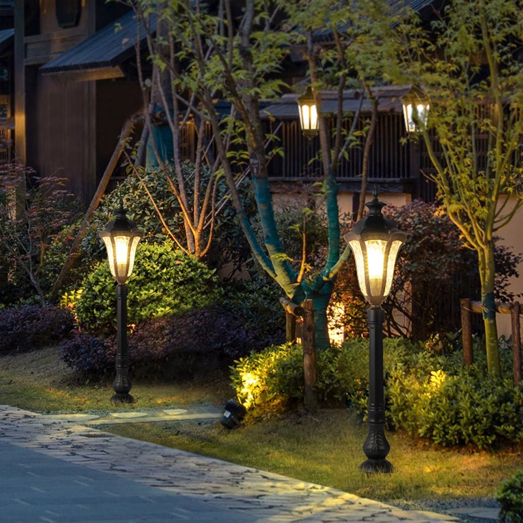 Retro-Inspired Waterproof Outdoor Lamp Post for Traditional Villa Gardens-Lighom