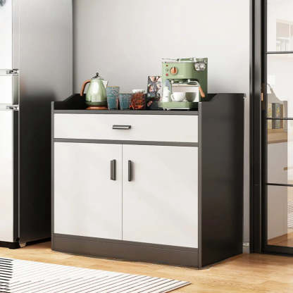 Classic Brown Wood Rectangular Wine Cabinet