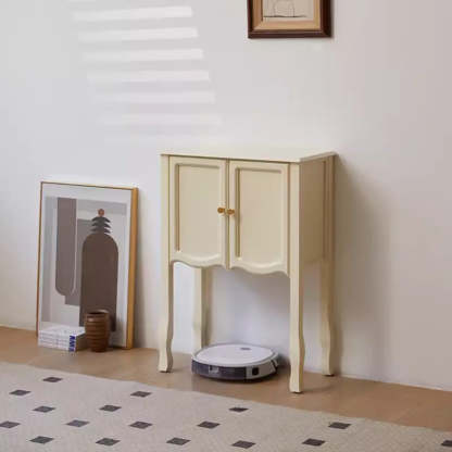 Classic Brown Wooden Storage Console Table