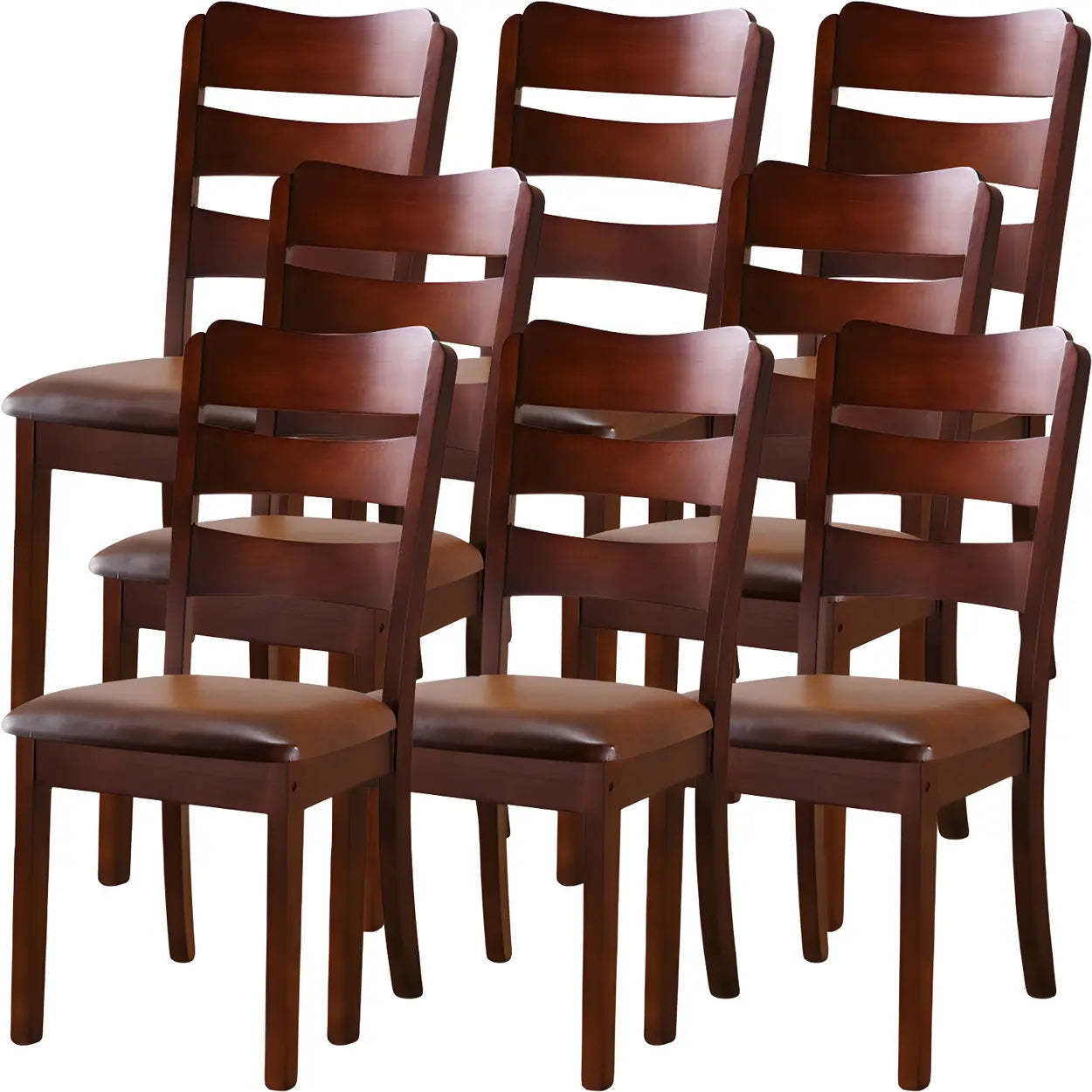 Classic Rubberwood Ladder Back Dining Chair