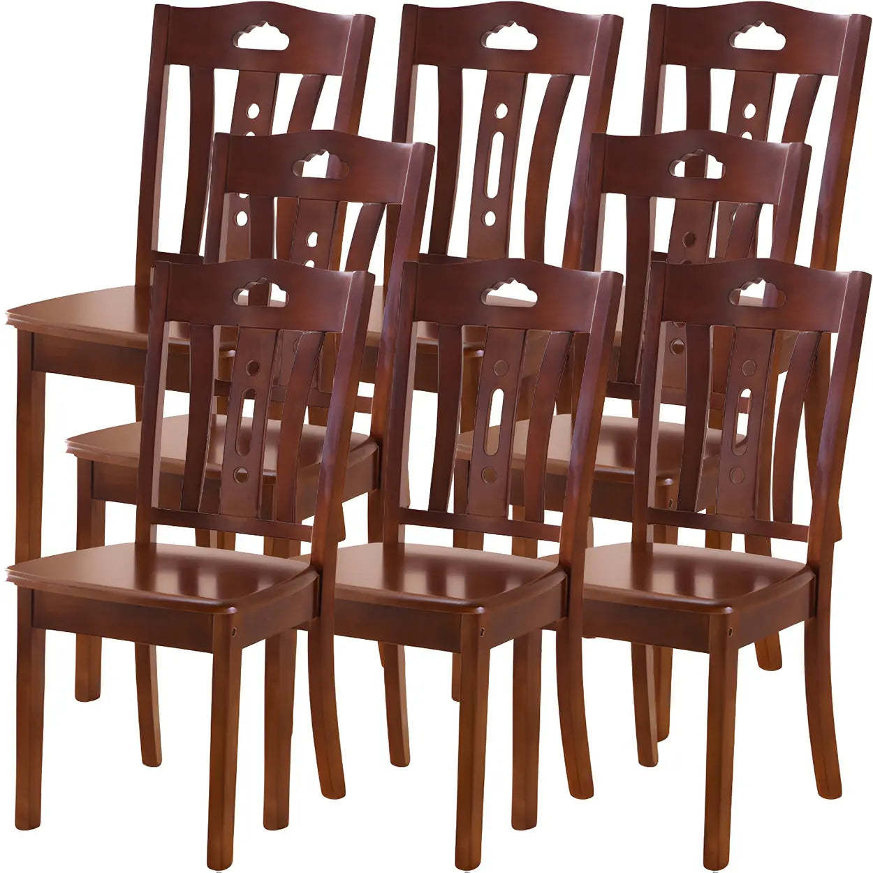 Classic Rubberwood Ladder Back Dining Chair