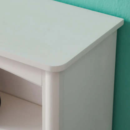 Classic White Rectangular Wood Storage Bookcase — Drawer Not Included / Cabinet Not Included