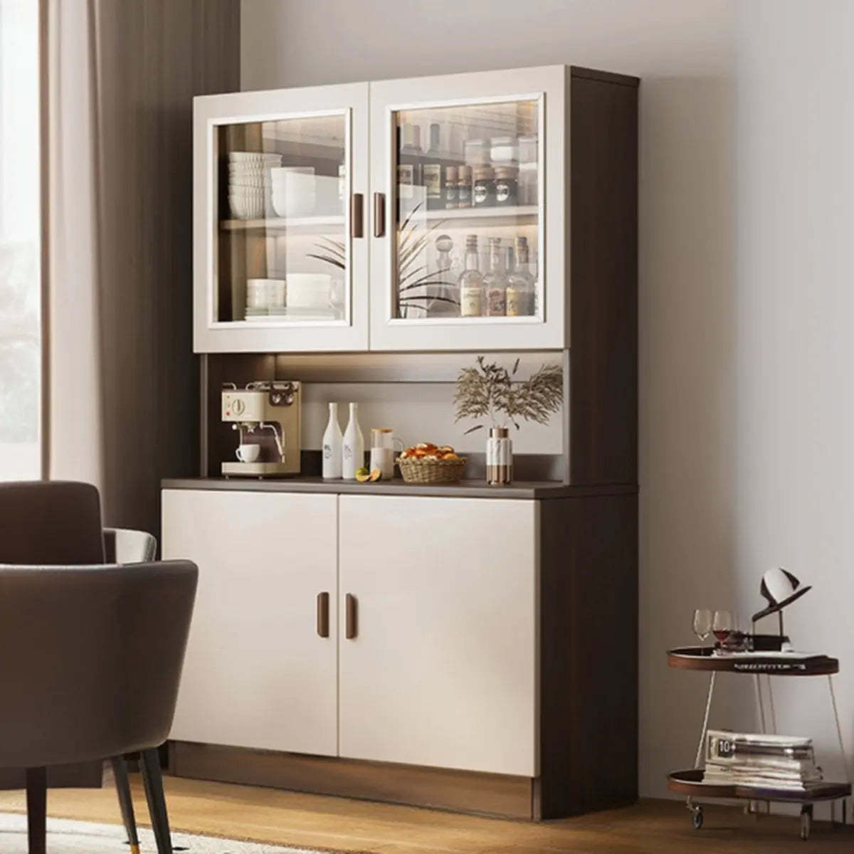 Classic Teak 3-Drawer Storage Buffet — Sandalwood Color
