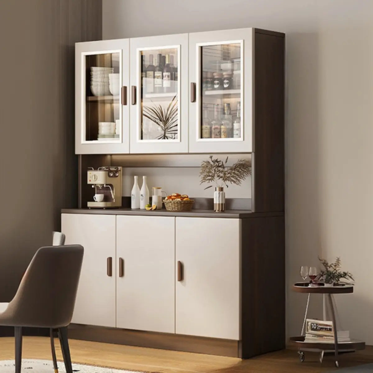 Classic Teak 3-Drawer Storage Buffet — Sandalwood Color