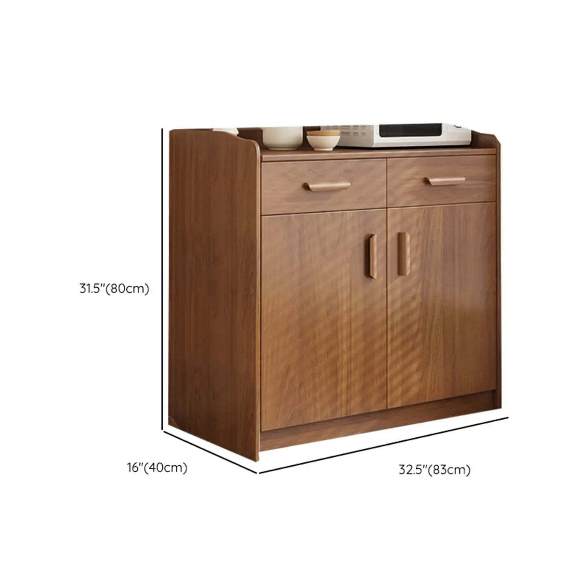 Classic Teak 3-Drawer Storage Buffet