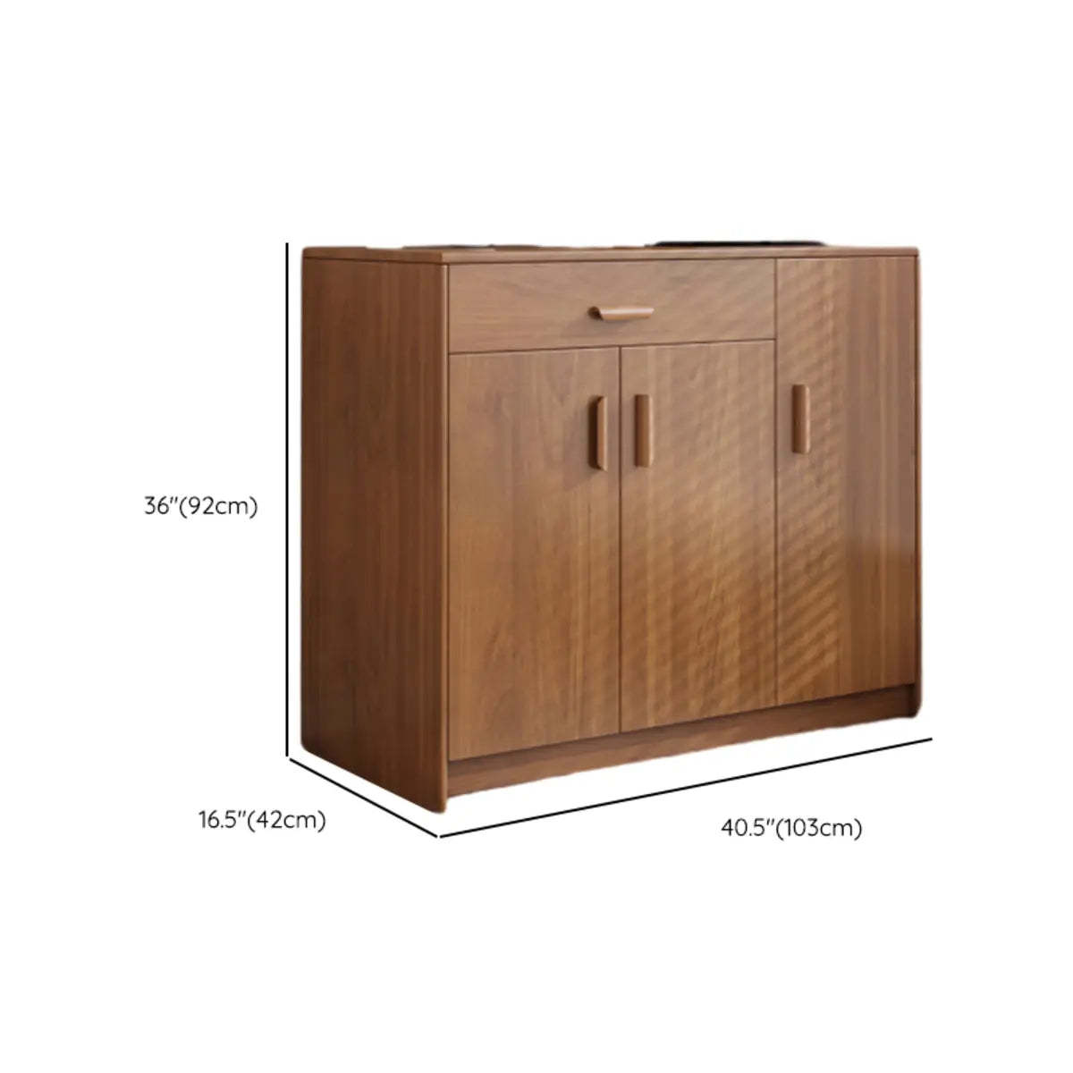 Classic Teak 3-Drawer Storage Buffet