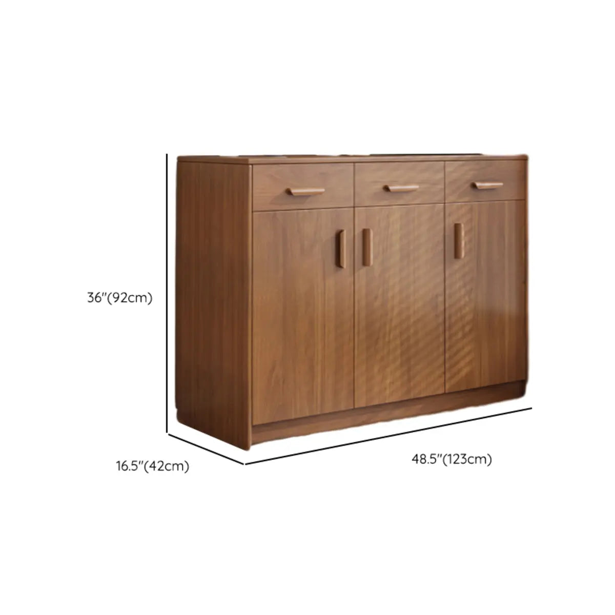 Classic Teak 3-Drawer Storage Buffet