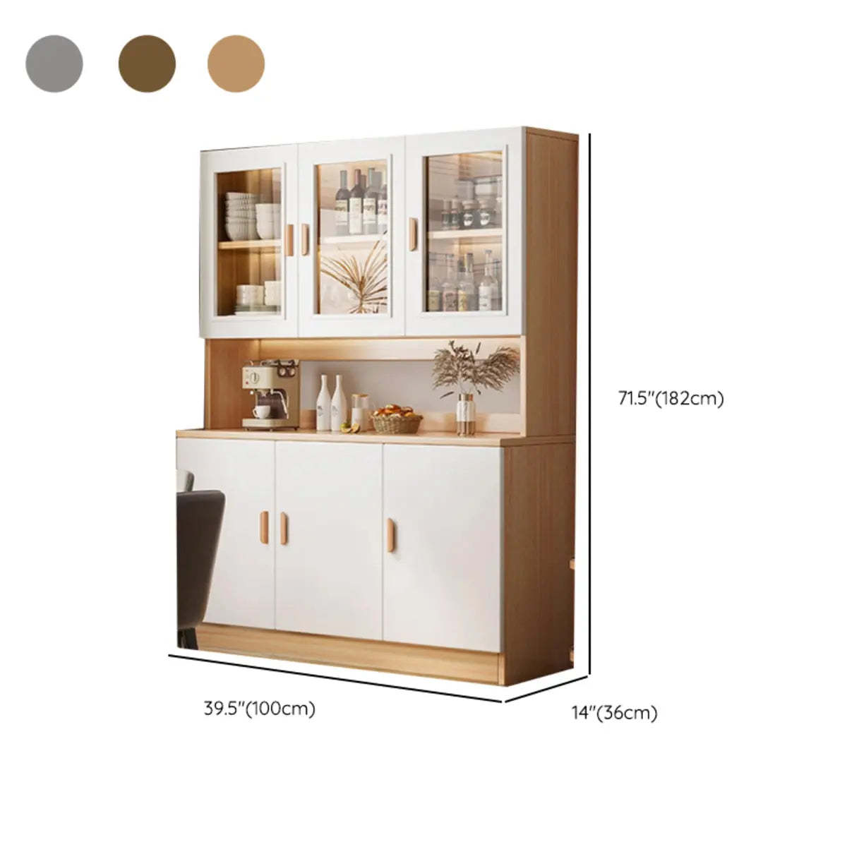Classic Teak 3-Drawer Storage Buffet