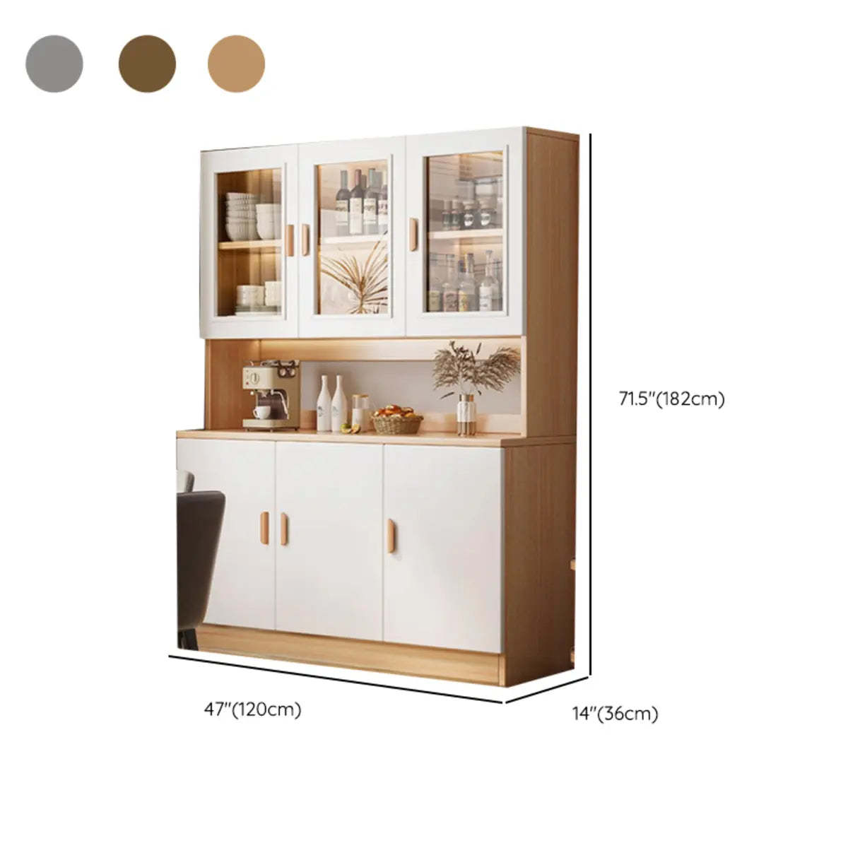 Classic Teak 3-Drawer Storage Buffet