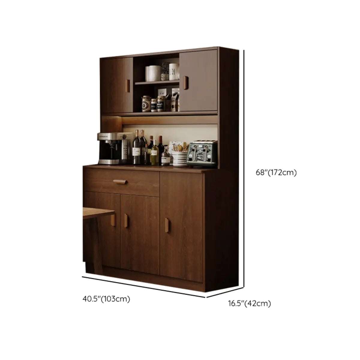 Classic Teak 3-Drawer Storage Buffet