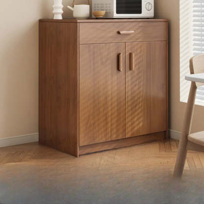 Classic Teak 3-Drawer Storage Buffet — Sandalwood Color