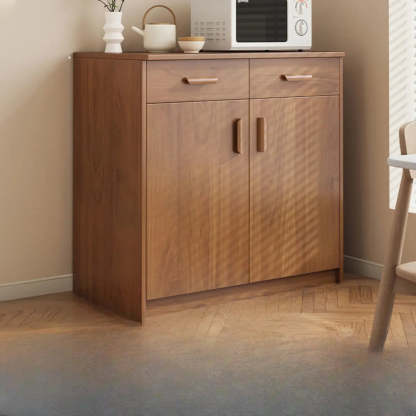 Classic Teak 3-Drawer Storage Buffet — Dark Walnut