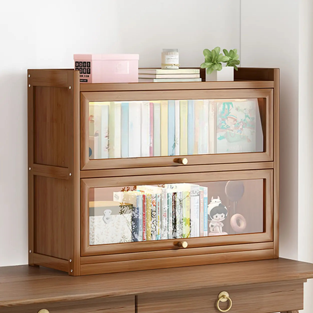 Vertical Closed-Back Cabinet Bookcase