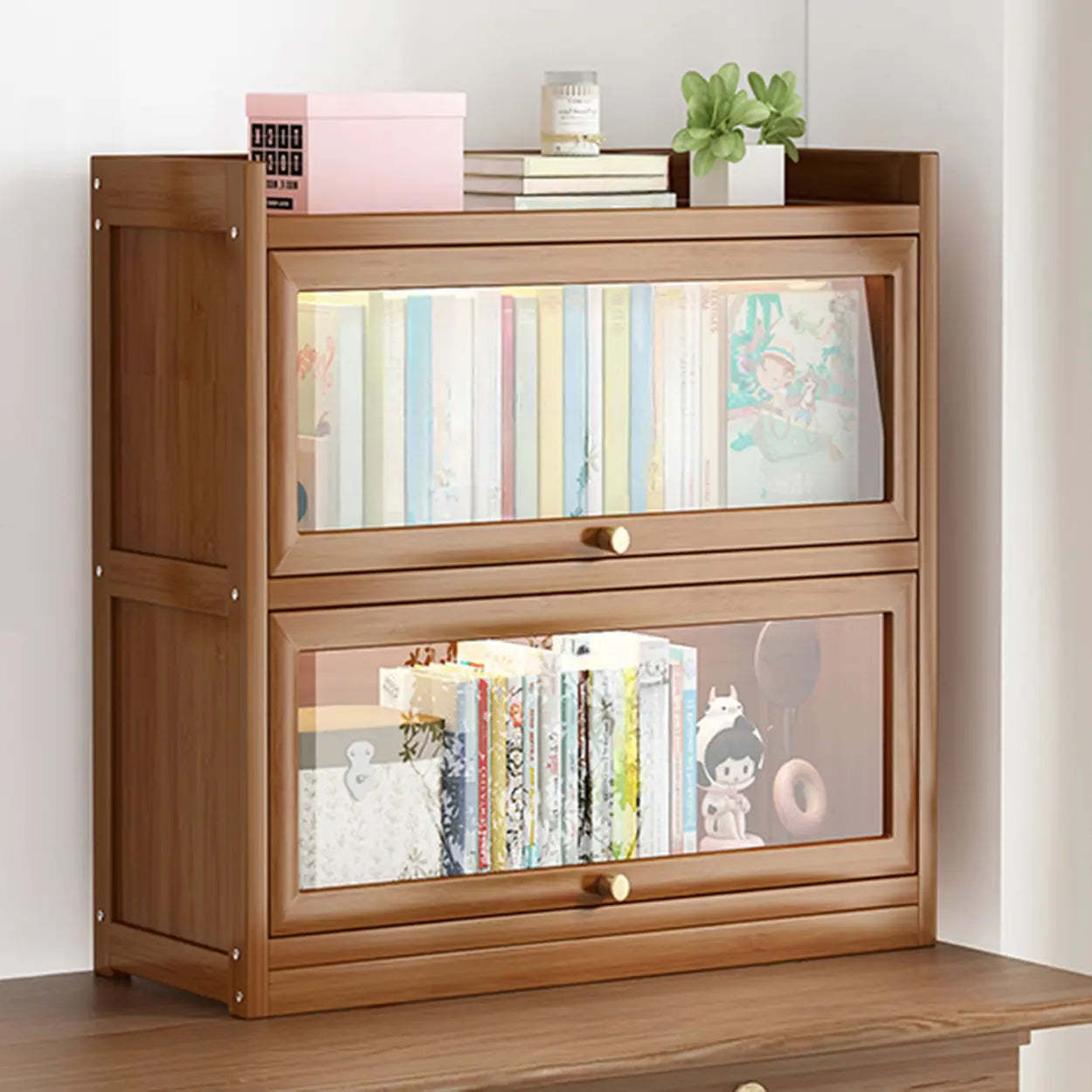 Vertical Closed-Back Cabinet Bookcase