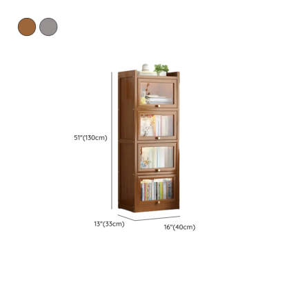 Vertical Closed-Back Cabinet Bookcase