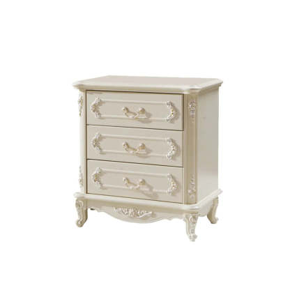Classical Cream Vertical Wooden Chest — 4