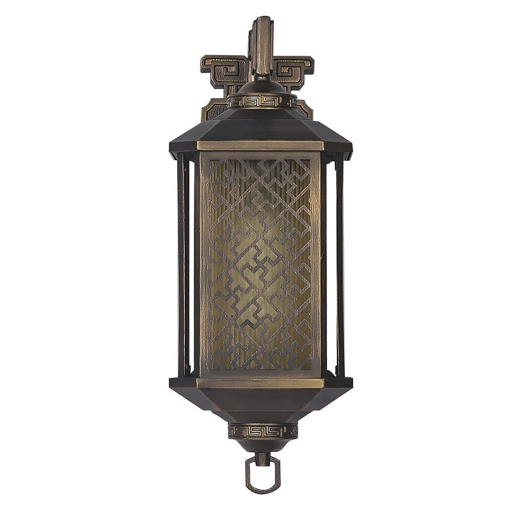 Classical Hollow Pattern Outdoor Waterproof Wall Lamp for Villa Courtyard Corridor-Lighom