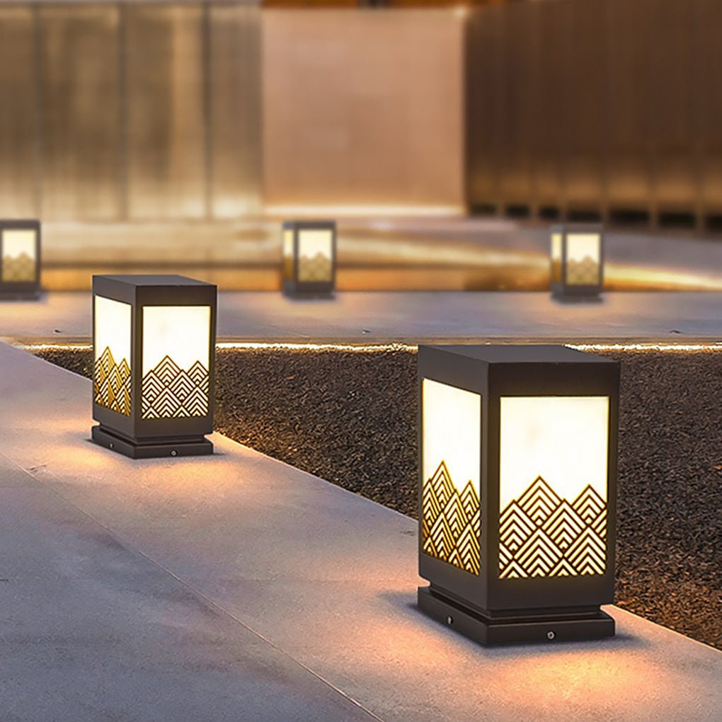 Classical Hollowed Pattern Landscape Decorative Lighting Waterproof Lawn Lamp for Outdoor-Lighom