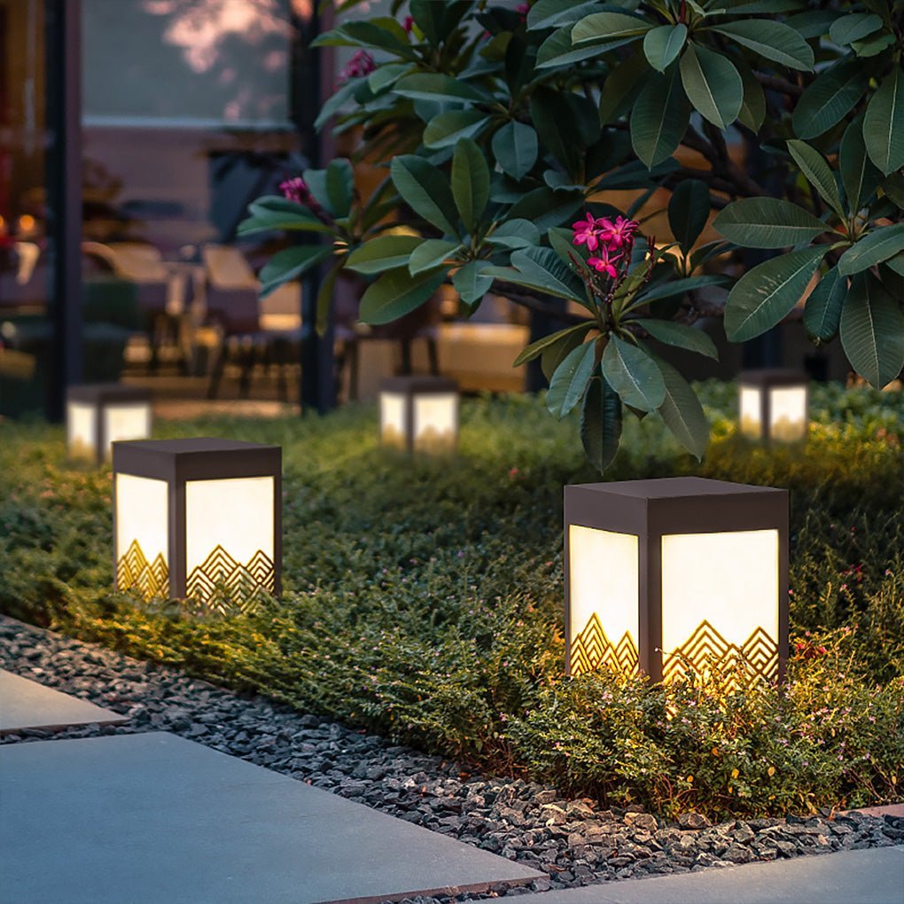 Classical Hollowed Pattern Landscape Decorative Lighting Waterproof Lawn Lamp for Outdoor-Lighom