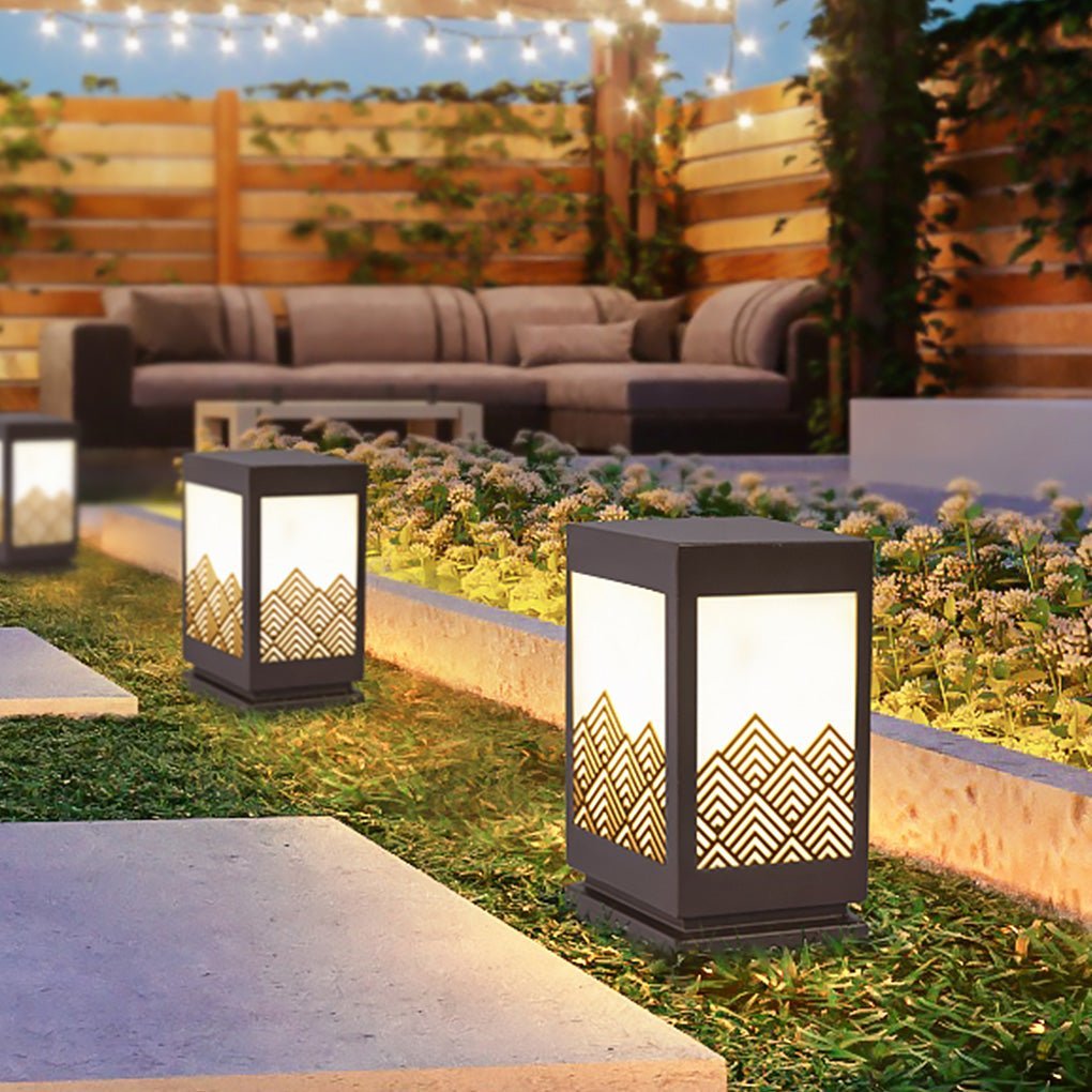 Classical Hollowed Pattern Landscape Decorative Lighting Waterproof Lawn Lamp for Outdoor-Lighom