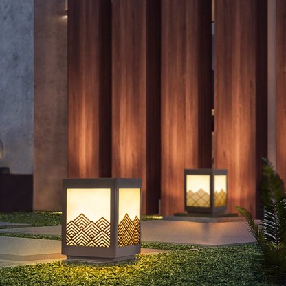 Classical Hollowed Pattern Landscape Decorative Lighting Waterproof Lawn Lamp for Outdoor-Lighom