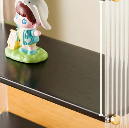Clear Acrylic Stackable Figure Display Cabinet — White