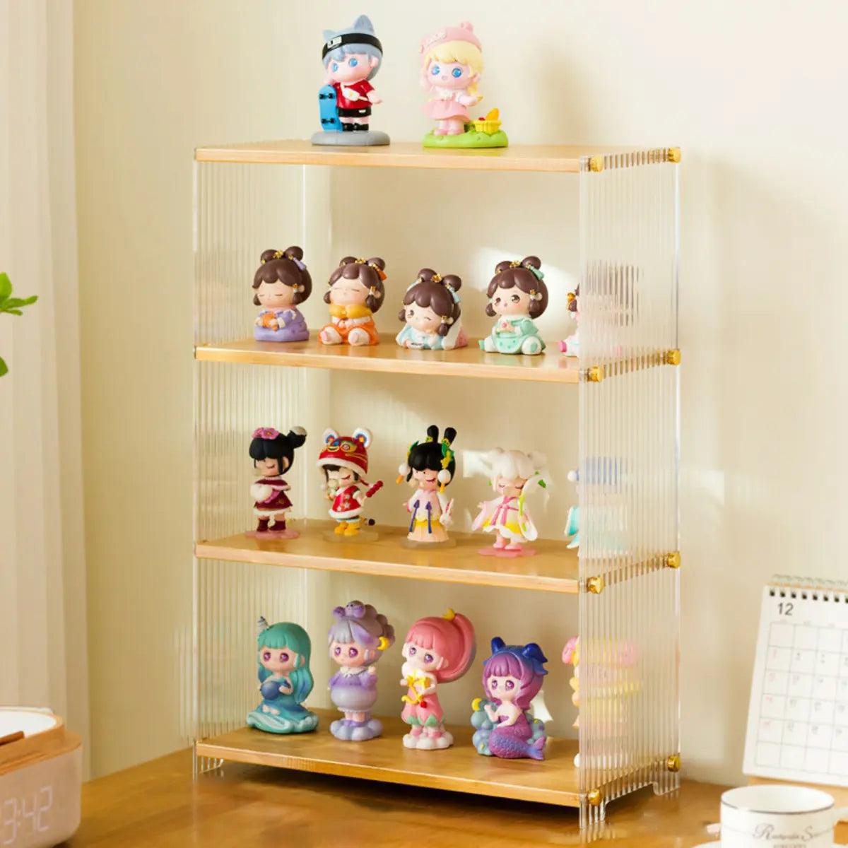 Clear Acrylic Stackable Figure Display Cabinet