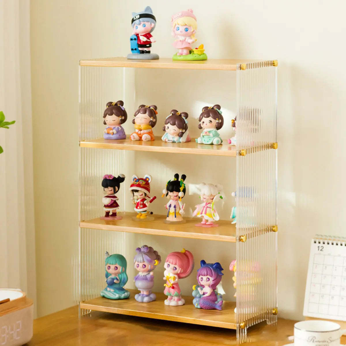 Clear Acrylic Stackable Figure Display Cabinet