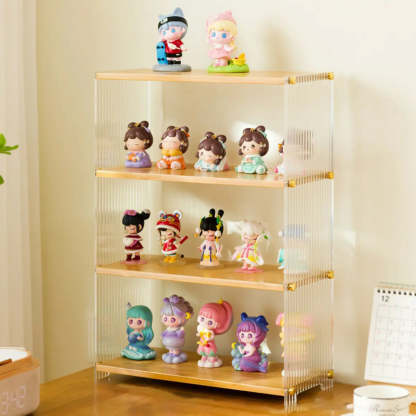 Clear Acrylic Stackable Figure Display Cabinet