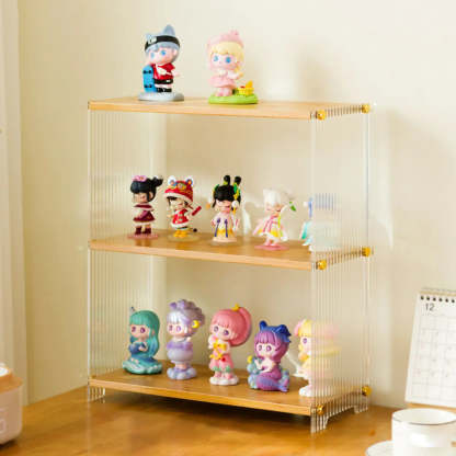 Clear Acrylic Stackable Figure Display Cabinet