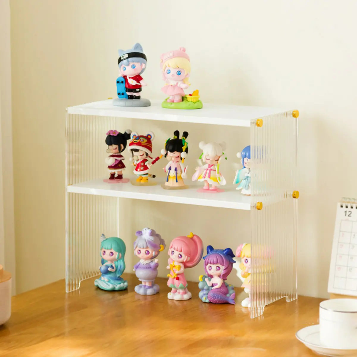 Clear Acrylic Stackable Figure Display Cabinet