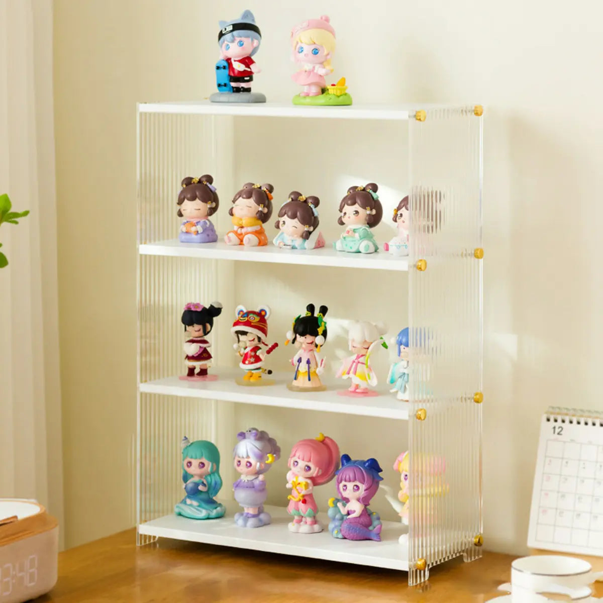 Clear Acrylic Stackable Figure Display Cabinet