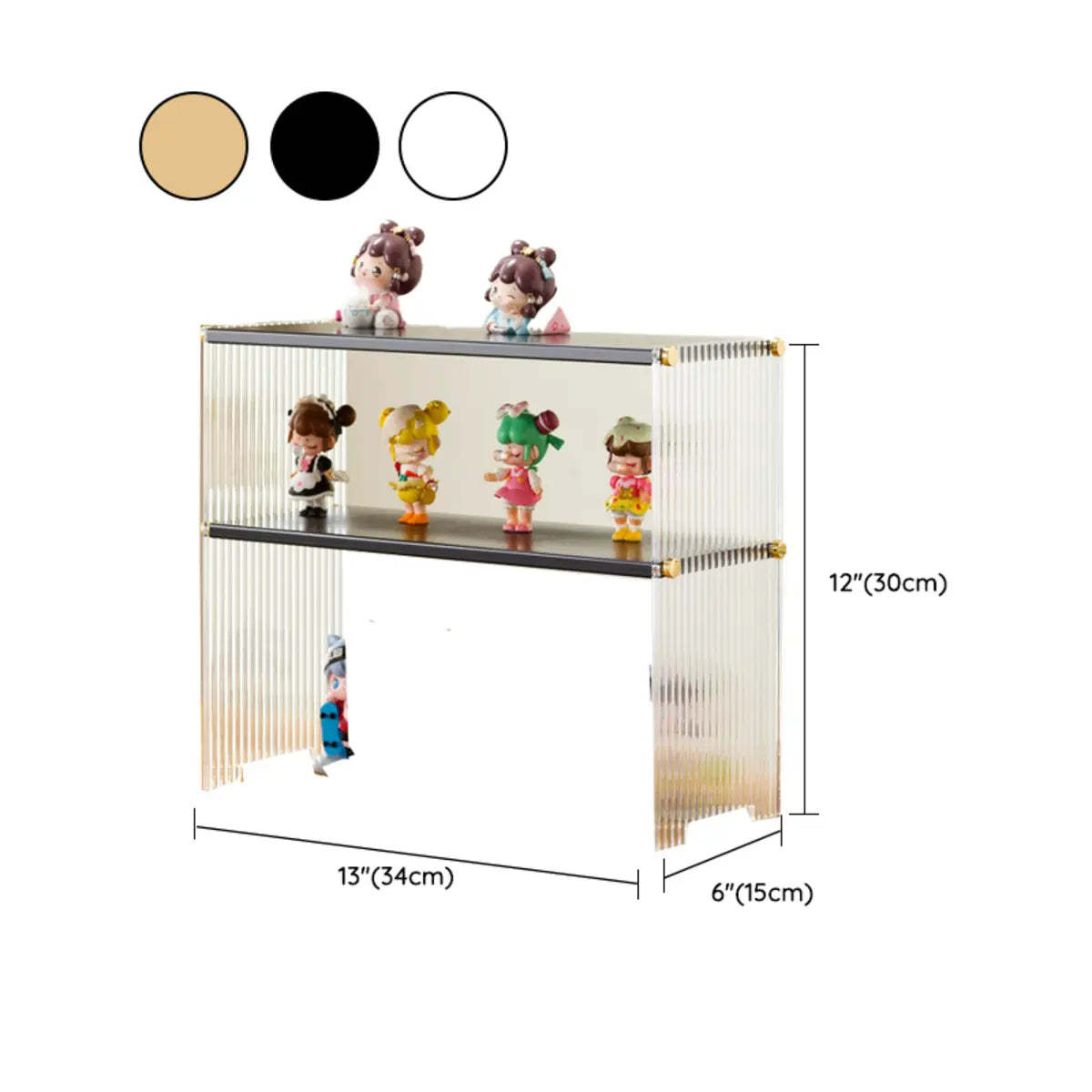 Clear Acrylic Stackable Figure Display Cabinet