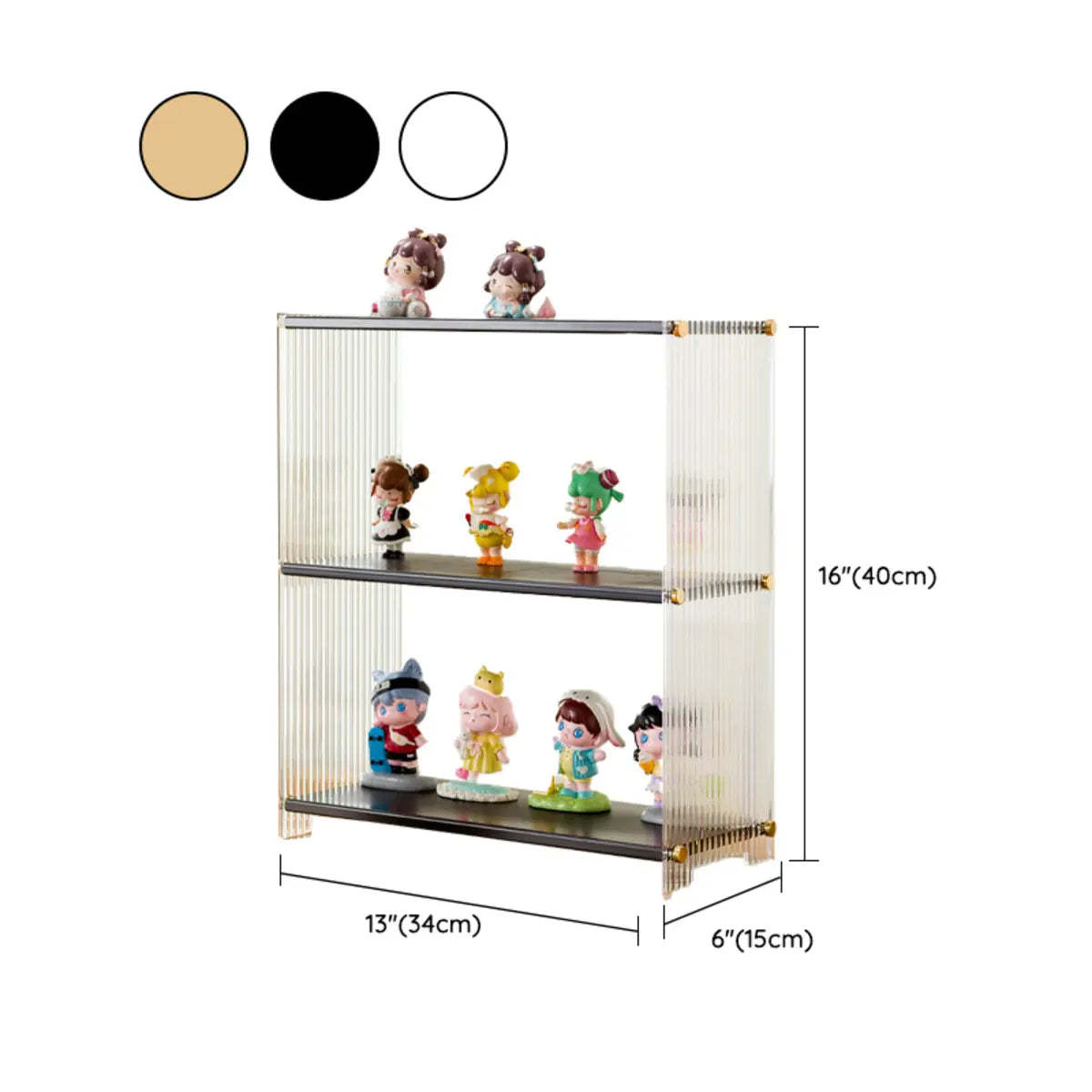 Clear Acrylic Stackable Figure Display Cabinet