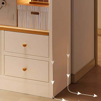 Vertical Wood Storage Bookcase