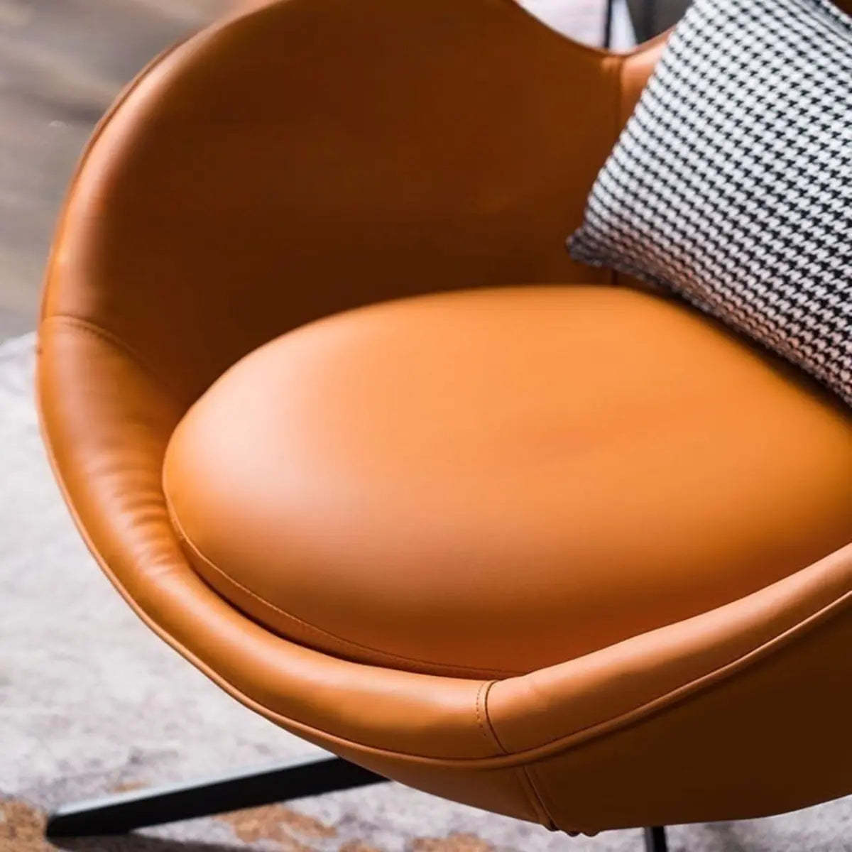 Coffee Stain-Resistant Microfiber Leather Arm Chair