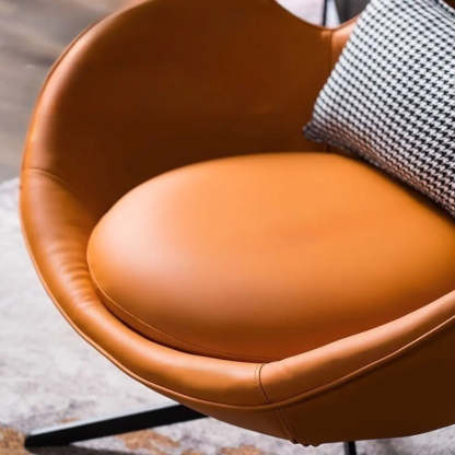Coffee Stain-Resistant Microfiber Leather Arm Chair