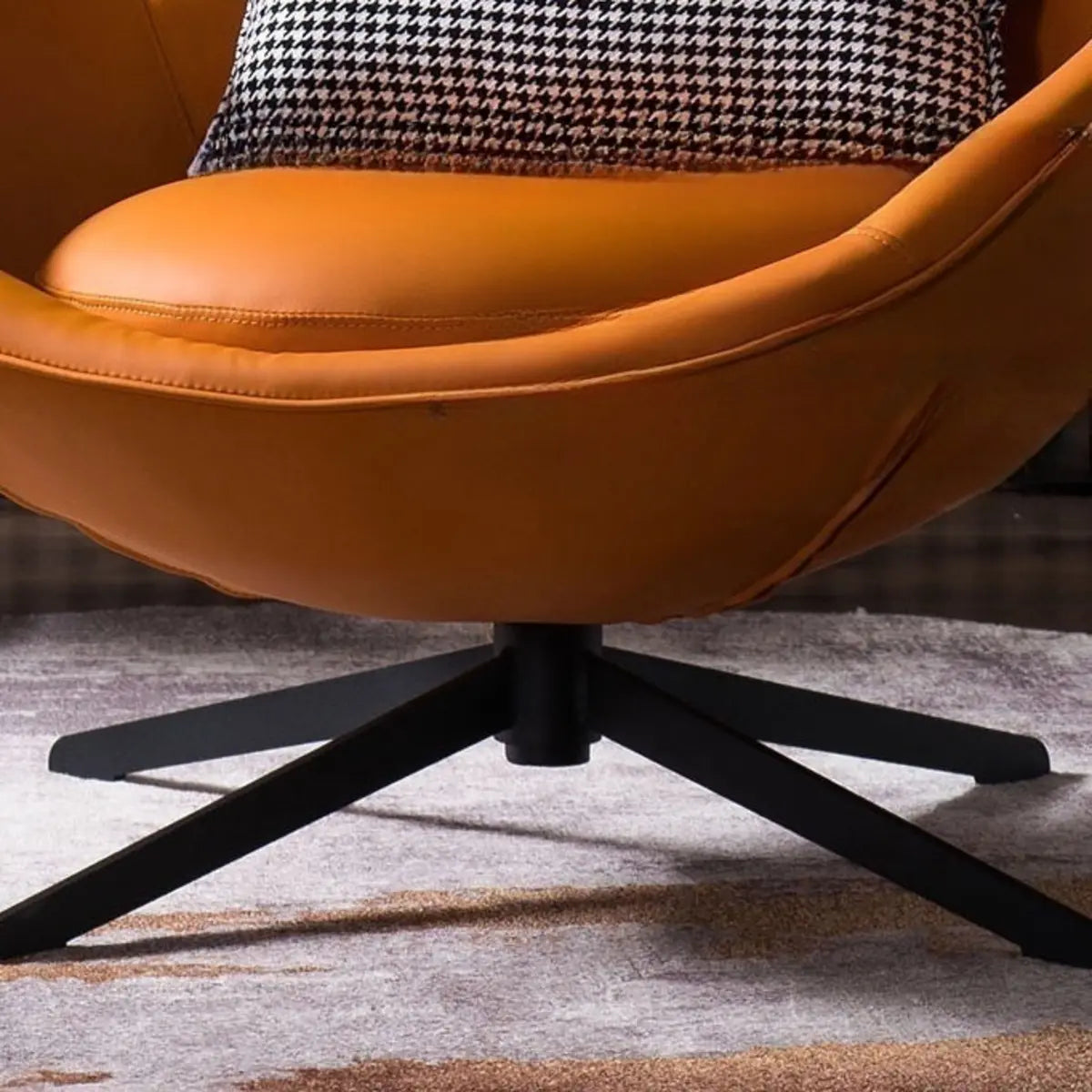 Coffee Stain-Resistant Microfiber Leather Arm Chair