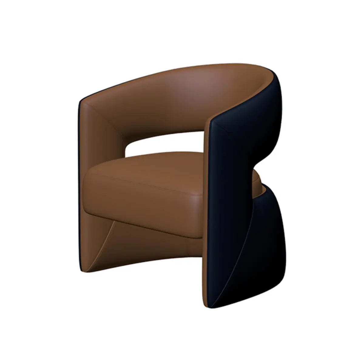 Arm curved-back leather fabric office chairs for bedroom