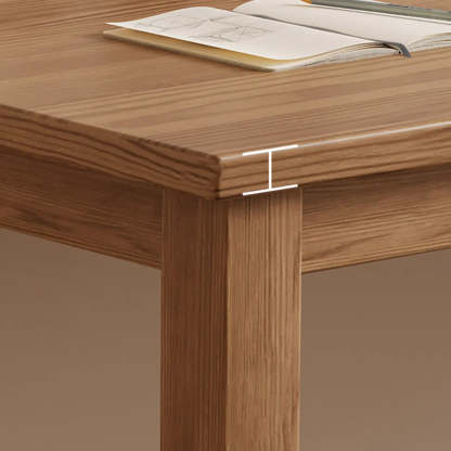 Coffee Wood Butcher Block Writing Desk — Coffee / Table Only