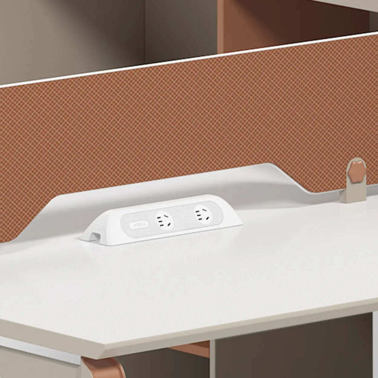 Collaborative Cabinet Drawer L-Shape Computer Desk