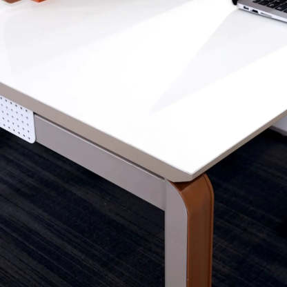 Collaborative Cabinet Drawer L-Shape Computer Desk