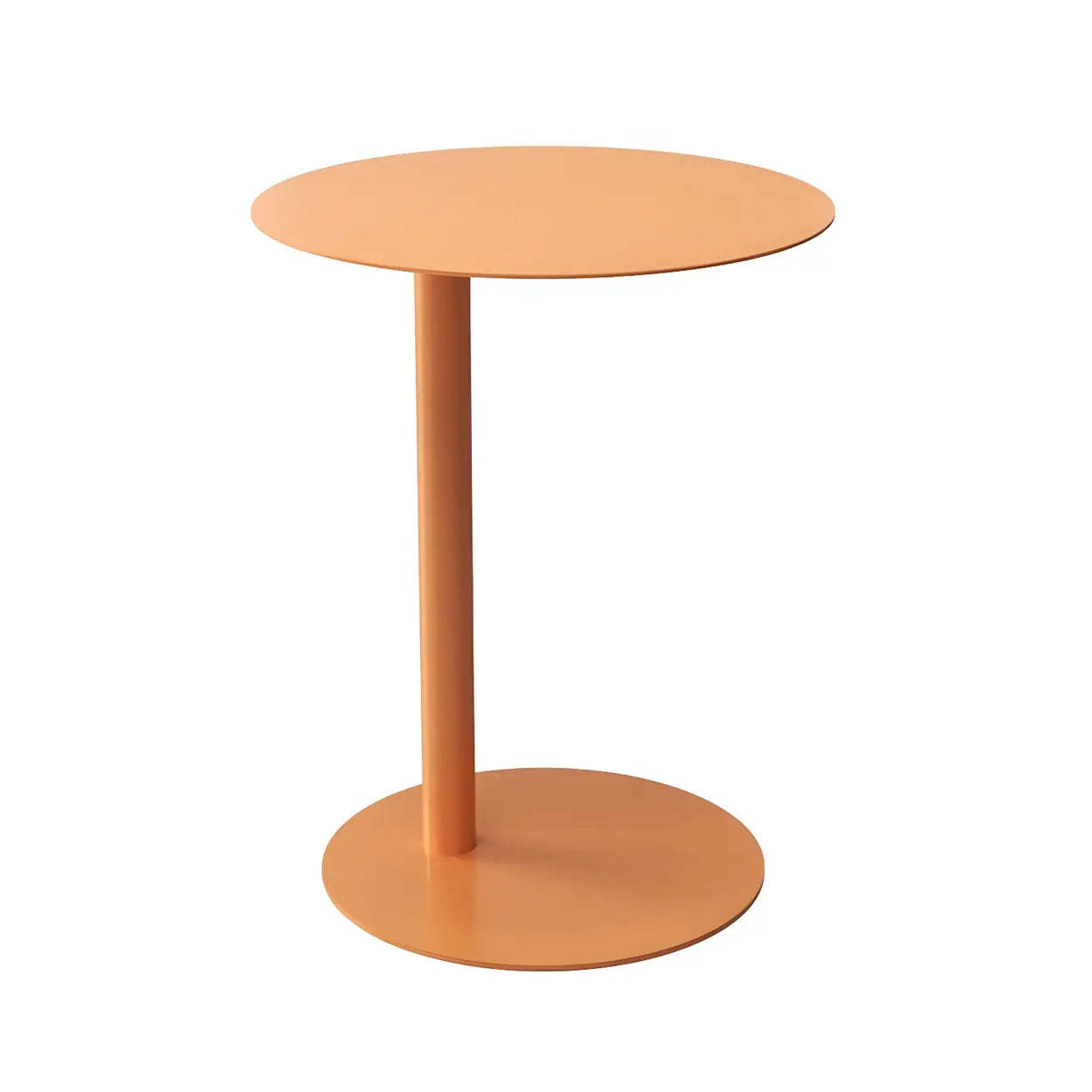 Round Metal C-Shape Side Table — Fruit Green / 2