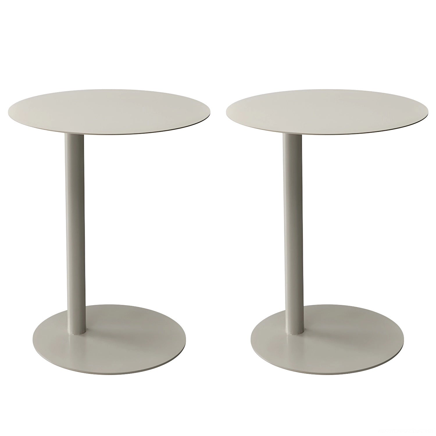 Round Metal C-Shape Side Table — Fruit Green / 2